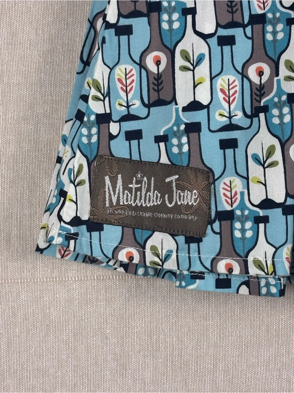 Matilda Jane Girls Size 10 Pocket Skirt Patchwork Floral Boutique Cotton Boho